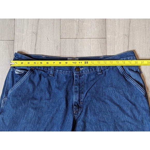 Tyndale FR Jeans Mens 40x34 Fire Resistant Medium Wash Blue Denim Carpenter 2112 - Picture 13 of 16